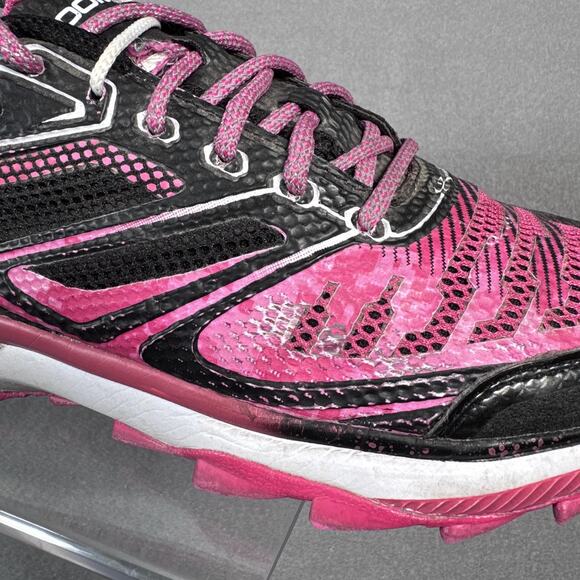 Boombah Trail Shoes Womens 10 Pink Black Athletic Mesh Turf Cleats Running - Picture 4 of 11